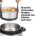 Pressure Cooker Sling, Silicone Bakeware for 6 Qt/8 Qt Instant Pot, Ninja Foodi, Anti-scalding Lifter Steamer Rack,