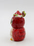 Owl Sugar and Creamer, 5 3/4 X 2 7/8 X 5 3/8"H, Red, White, Black, Green