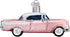 Old World Christmas Glass Blown Ornament - Classic Car (46023), Pink