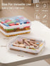 3PCS CoiiJoii Large Clear Hard Shell Zippered Case, Diaper Bag Organizing Pouches, Waterproof Cosmetic Bag, Kid's Toy