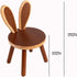 XXYOUPIN 1-4 Design1pack/Brown Bunny Chair for Kids Years, Wooden Base with Removable Cushion,Anti-Tip Toddler