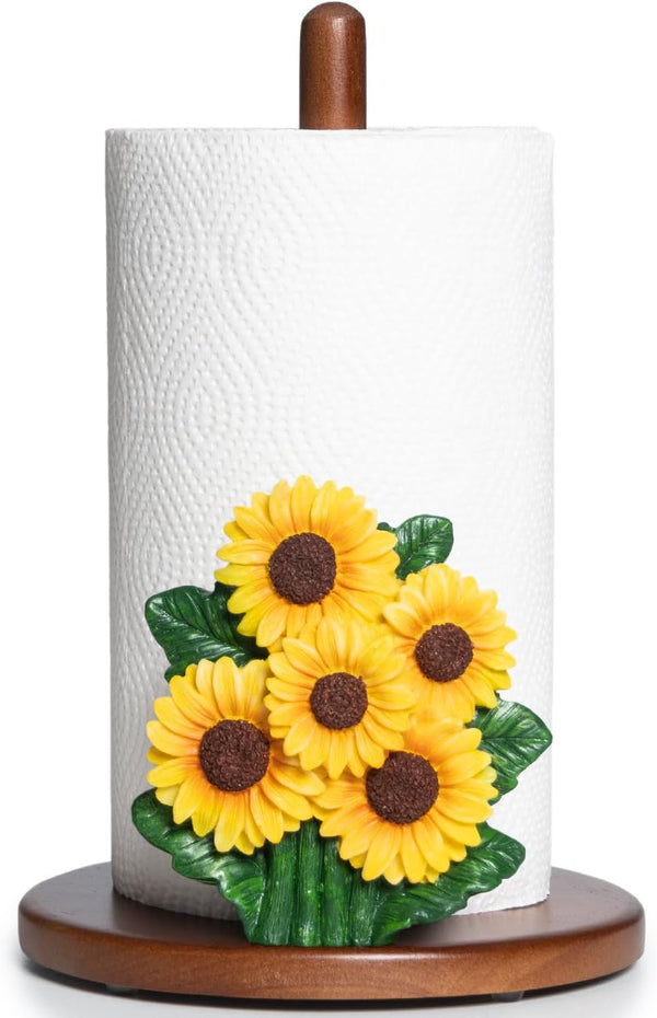 Sunflower Paper Towel Holder Sunflower Kitchen Decor Accessories Gift for Women Yellow