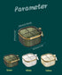 NAN Wind 4 Compartments Seasoning Box with Lid, Clear Storage Container, Kitchen Condiment Jars, Plastic Seasoning Box