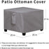 (25"x25"x17", Easy-Going Square Patio Ottoman Cover, Waterproof Outdoor Ottoman Cover, Fade Resistant Patio Side Table