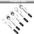 Cooking Utensils Set,5pcs Stainless Steel Kitchen Utensils Set,Stainless Steel Cookware Set Utensils Slotted Spoon,Slotted Spatula,Large Spoon, Soup,Spatula