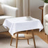 36x36 Inch, 20-28 Inch, NEWISHER White Square Tablecloth Heavy Duty Polyester Fabric Table Cloth for Tables Washable