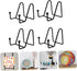 ARTIBETTER 4pcs Display Stand, Picture Frame Easel, Photo Dish Displays, Kitchen Plate Rack, Iron Organizer