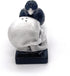 Rustix Quoth The Raven Ceramic Gothic Halloween Decor, Cute Skull Horror Salt and Pepper Shaker Set for Kitchen