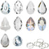 Pack 10 KANPURA of Clear Crystal Suncatcher Chandelier Lamp Lighting Drops Pendants,Hanging Glass Ball Prisms Window