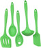 Chef Craft Premium Silicone Kitchen Tool and Utensil, 5 Piece Set, Green