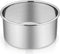P&P CHEF 6 Inch Cake Pans Set, Round Stainless Steel Baking Pan for Birthday Wedding Cakes, Heavy Duty, Dishwasher Safe