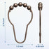 Titanker Set of 12 Rust-Resistant Metal Shower Curtain Hooks Rings for Bathroom Shower Rods