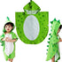 Kreomitxt Children Bath Towel Robe Kids Hooded Beach Swimming Poncho Dinosaur Pattern for