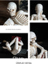 GJFASGF 3 Psc Reading Skeleton Statue Gothic Horror Decor for Bookshelf and Desk Resin Figurine Halloween Decoration