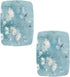 Set 2 Dragonfly Flower Bar Stool Covers of Bench Covers Slipcover Rectangle Light Blue Stretch Vanity Cover Bar Stools