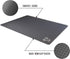 Fotouzy Plastic Cutting Boards with Food Icons, Flexible Mats, Set of 4, BPA-Free, Dishwasher Safe, Gray