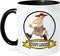 3dRose Funny Worlds Greatest Scout Leader Cartoon Mug, Two Tone, 11 oz, Black/White