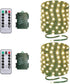 33ft Battery Operated String Lights (2 Pack), 100 LED Fairy String Lights