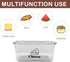 Yomjarl 2 Pack) Cheese Container Airtight with Draining Basket Cream Cheese Sliced Cheeses Box with Lid Saver