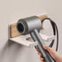 Wall Mounted Hair Dryer Holder with Storage Bag, Drill-Free Adhesive Blow Dryer Holder for Bathroom