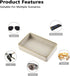 PU Leather Valet Tray,Desk Organizer Tray Nightstand Organizer Trinket Dish Storage Key Bowl Decorative Trays for Phone