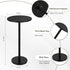 Vrisa Drink Table for Small Spaces Round Pedestal Small Modern Martini End Table Accent Side Table for Living Room