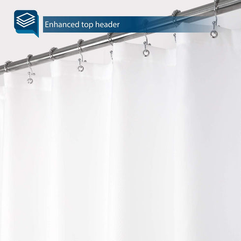 72" 90" 72x90 Inches Barossa Design Waterproof Fabric Shower Curtain or Liner Microfiber W x H - Extra Long, Hotel