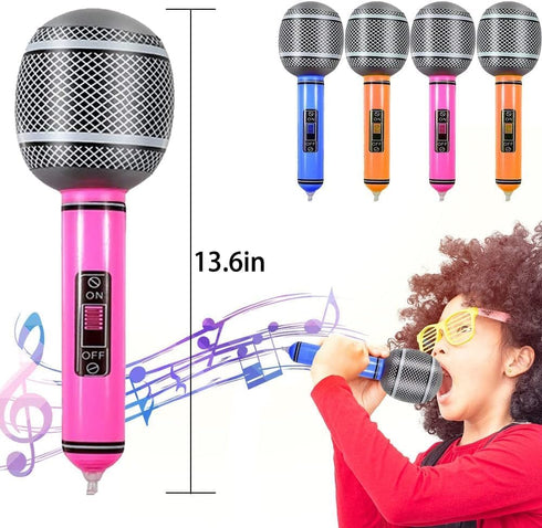 LNCOJOLM Inflatable Musical Balloons Photo Booth Props Guitar Christmas Halloween Decoration Saxophone Microphone
