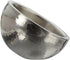 Hammered 6-Inch Stainless Steel Dual Angle Serving Bowl, Silver