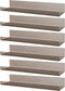 Dezzer 6 Pack Acrylic Shelves for Wall, 15" Acrylic Floating Shelves for