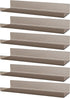 Dezzer 6 Pack Acrylic Shelves for Wall, 15" Acrylic Floating Shelves for