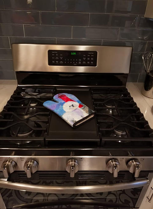 Caroline's Treasures SS8891OVMT Bichon Frise Oven Mitt, Heat Resistant Thick Mitt for Hot Pans, Kitchen Baking Glove