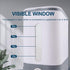 22.5-25 Lbs Rubtlamp Gray Rice Dispenser, Rice Container with Lid, Rice Storage Container with Measuring Cup, Food