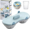 Egg Poacher Microwavable, Egg Steam with Measure Cup Dishwashable, Egg Maker Poached