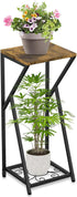 2 27" Plant Stand Indoor, Tall Plant stands for Indoor Outdoor Plants, Tier Plant Tables Square Plant Shelves Metal