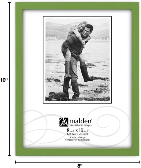 Green Concept Wood Picture Frame, 8-Inch by 10-Inch by Malden International Designs