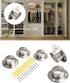 Stainless Steel Closet Rod Flange Holder for 1.5 inch (38mm) Diameter Steel Pipe, Pack of 2