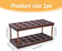 SUPERFINDINGS Wooden Egg Container Rack Egg Storage Display Rack 2 Tier Wooden Egg Tray Holds Egg Container Egg Holder Countertop Egg Tray Organizer Egg Storage Trays Stackable with 36 Holes