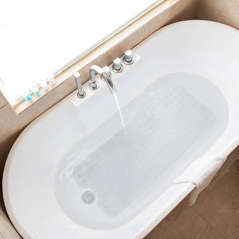 39 16 Inch Tree Bud Bathtub Mats for Shower Tub Non-Slip Bath Mat x Extra Long Shower Mat, Bath Tub Mat for Bathroom