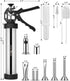 5rd 2.5 LB 6 Nozzles, 2 1 Gen Jerky Gun Kits, Jerky Maker Gun, Meatball Maker, Stainless Steel Sausage Stuffer Jerky