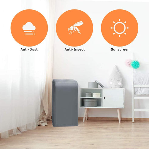 15 18 30" Luxiv Portable Air Conditioner Cover, Gray Portable AC Unit Cover x x Anti-Dust Compact Air Conditioner