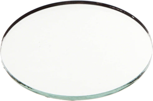 Plymor 3" Round Non-Beveled Glass Mirror Circle - 3mm Thick, Pack of 3