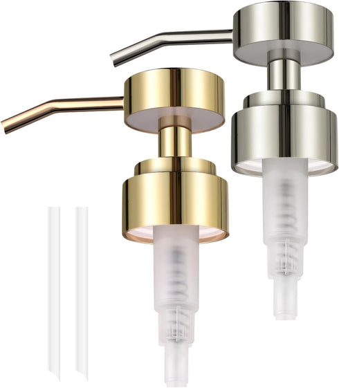 Stainless Steel Soap Dispenser Pump for Hand Wash & Soap, Brushed Nickel Replacement for Bathroom & Kitchen