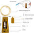 24 Pack 20LED YJFWAL Wine Bottle Lights with Cork, Cork Shape Silver Copper Wire Fairy Mini String Lights, Battery