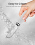 2 Pack Stainless Steel Butter Spreader Knife, White Porcelain Handle, Cheese Butter Knives for Kitchen