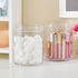 STORi Bella Tall Scrunchie Holder, Stackable Clear Plastic Container Set of 2 for Hair Accessories & Beauty Supplies