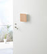 Yamazaki Home Square Magnetic Keychain Organizer | Steel + Wood | Key Storage, One Size, Ash