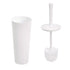 Amazon Basics Toilet Brush and Holder Set - 4-pack, White, Previously AmazonCommercial Brand