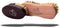 Valentino Garemi Vegetable Brush Set 2 Natural Wood Cleaning Brushes for Fruits