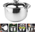 20cm Stainless Steel Stock Pot with Lid, Soup Pot for Cooking Lobster Stews